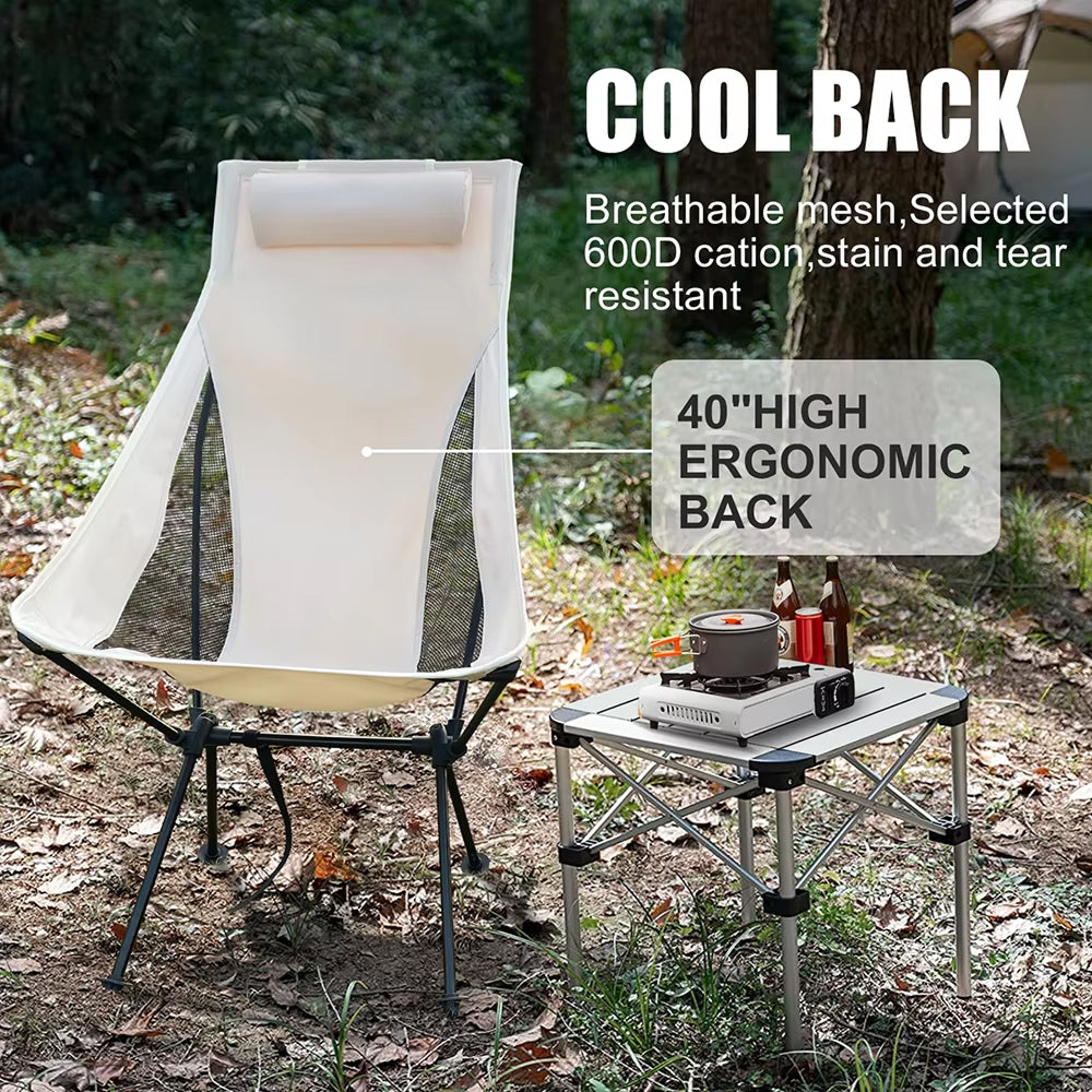 ZipoSeat High Back Folding Camping Chair