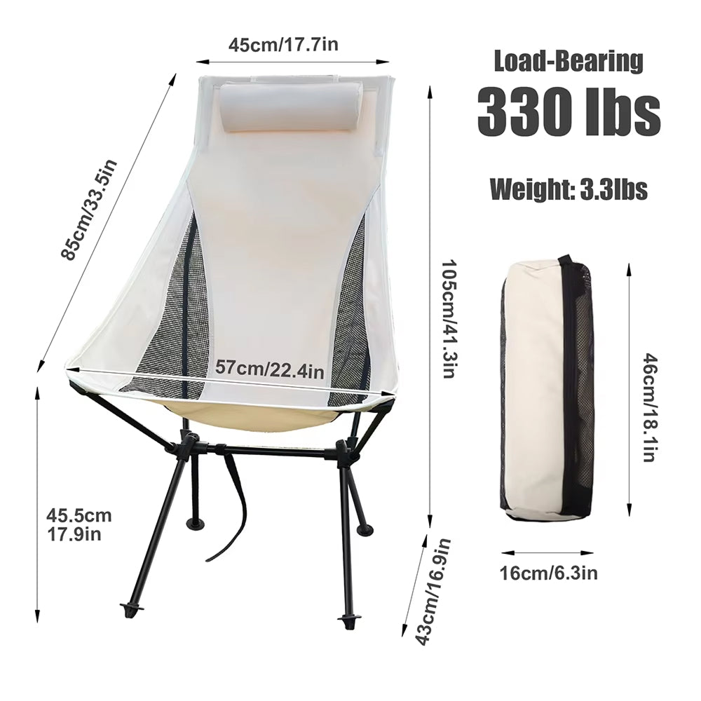 ZipoSeat High Back Folding Camping Chair